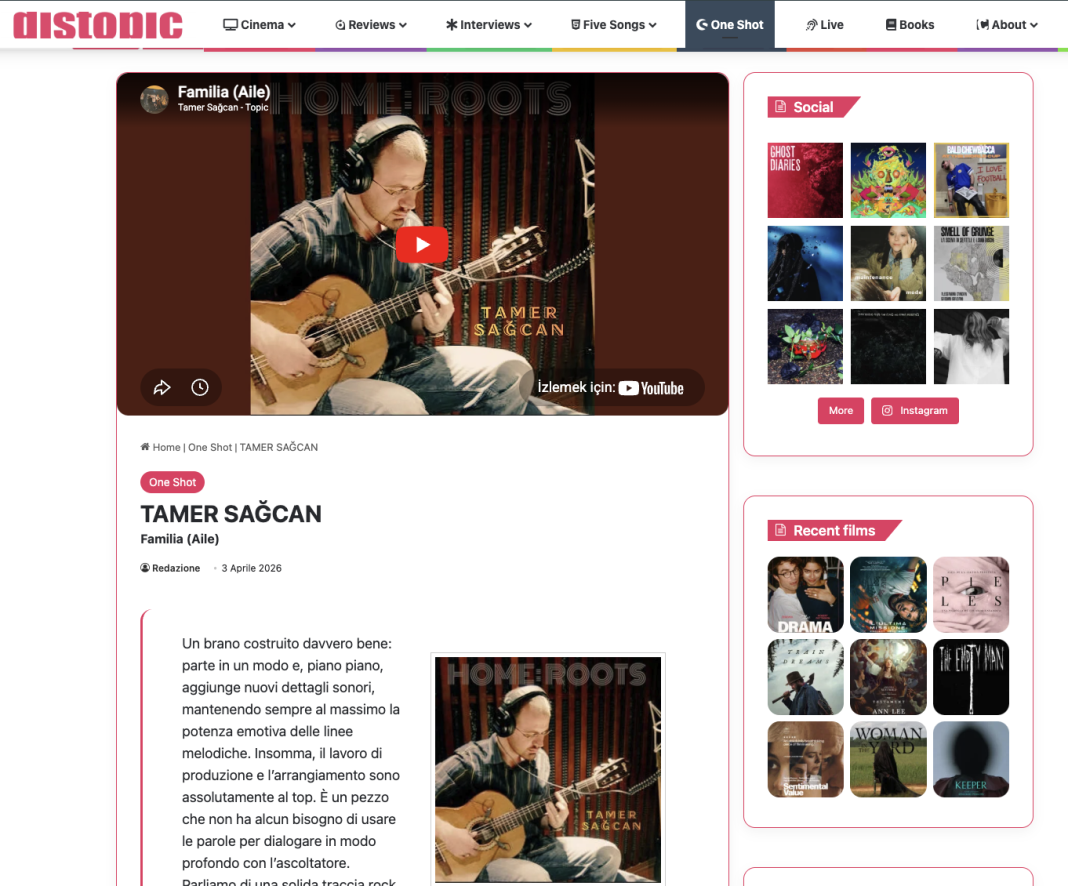 DISTOPIC Yazdı: Tamer Sağcan – Familia (Aile)