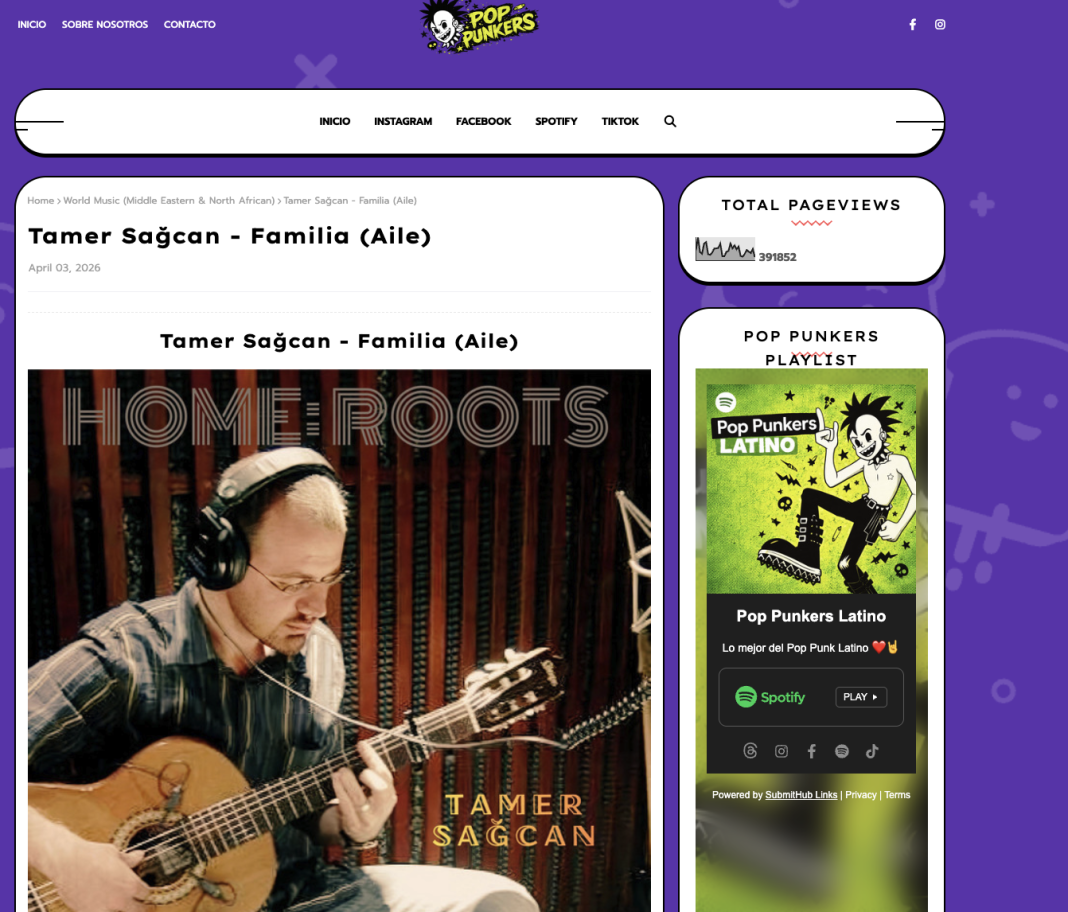 PopPunkers Yazdı: Tamer Sağcan – Familia (Aile) Notalardaki Fısıltılar