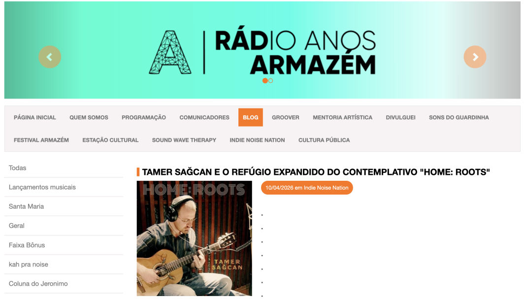 Radio Armazem Yazdı: Tamer Sağcan ve Derin Düşünceli ‘Home: Roots’un Genişlemiş Sığınağı